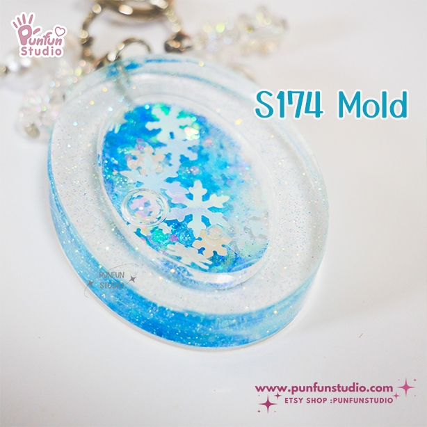 แม่พิมพ์ S174 Oval Shaker Mold + CSM in the same mold
