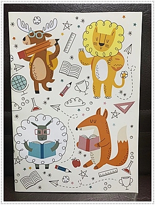 สมุดจดบันทึก ขนาด B5 (มีเส้นบรรทัด) ลาย Animal School