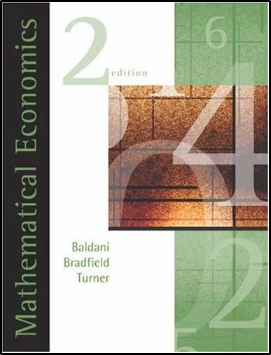 Mathematical Economics, 2nd Edition ISBN 9780324183320