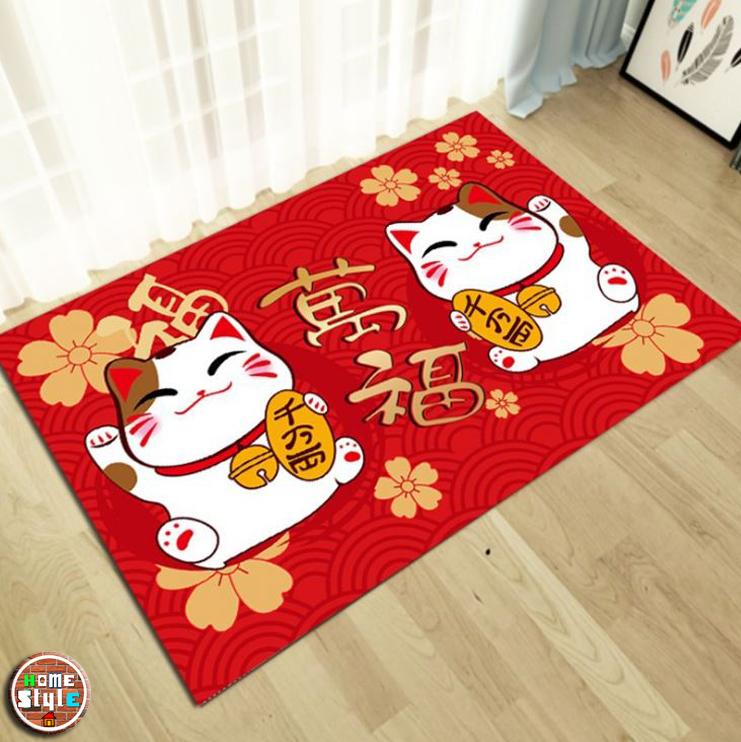 พรมมงคล เหมียว โฮ่ง ไซส์ 80x100cm