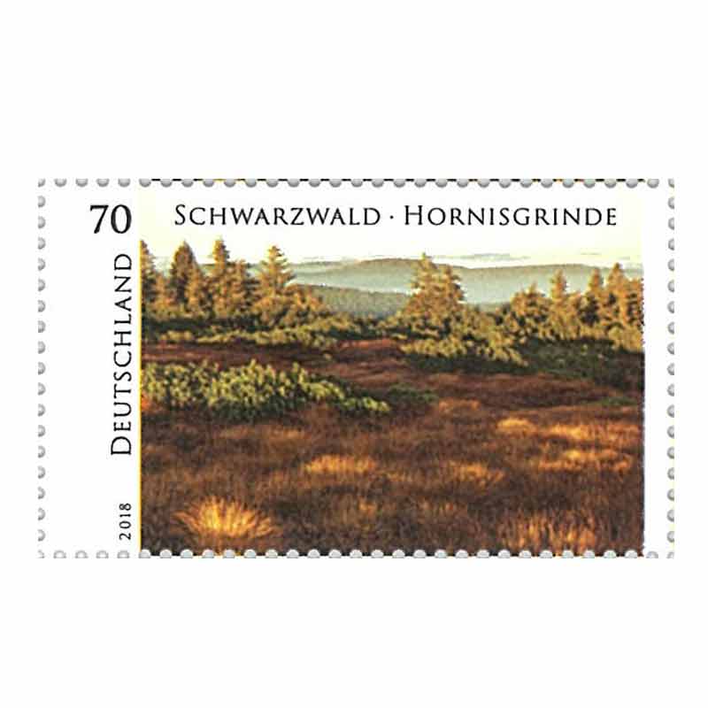 Germany Stamp, 2018 Schwarzwald Hornisgrinde