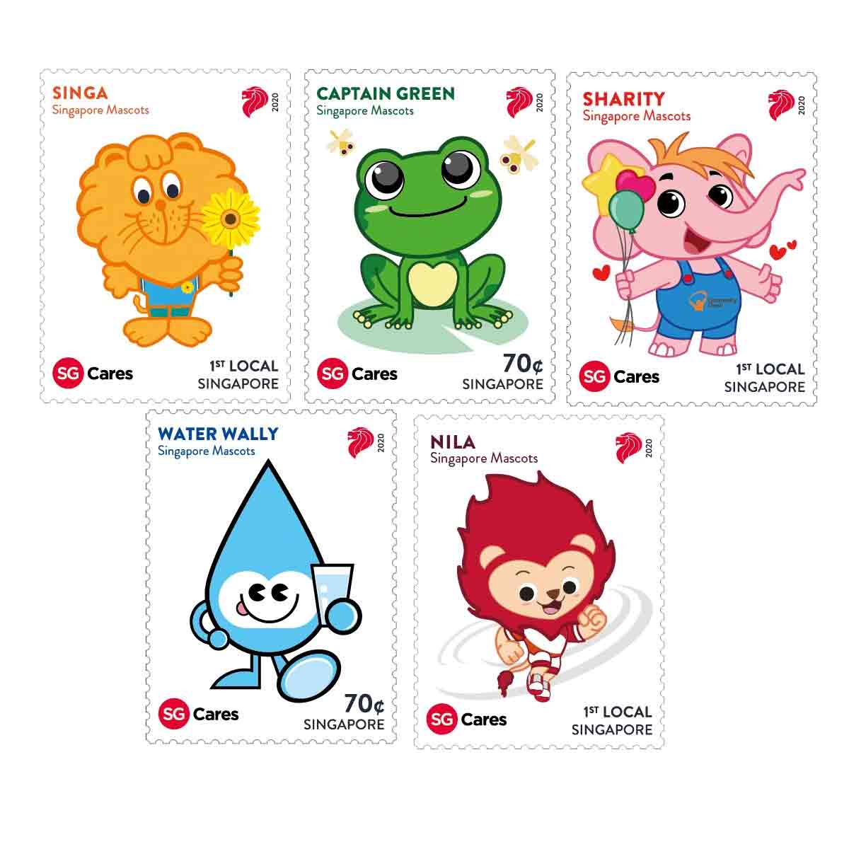 Singapore Stamp, 2020 Singapore Mascots