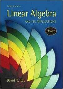 Linear Algebra and Its Applications (3rd edition), ISBN 9780321287137