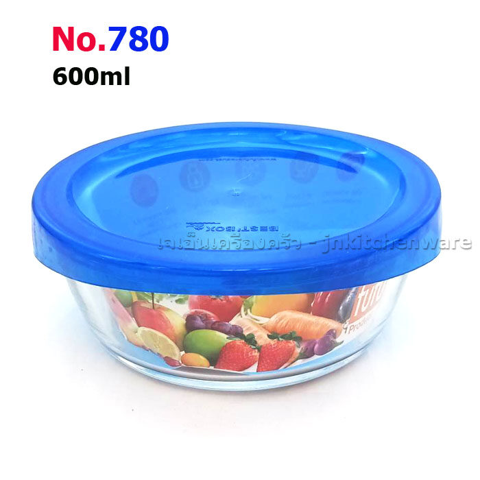 กล่องแก้วใส กล่องถนอมอาหาร FUFU รุ่น 780 ความจุ 600ml.