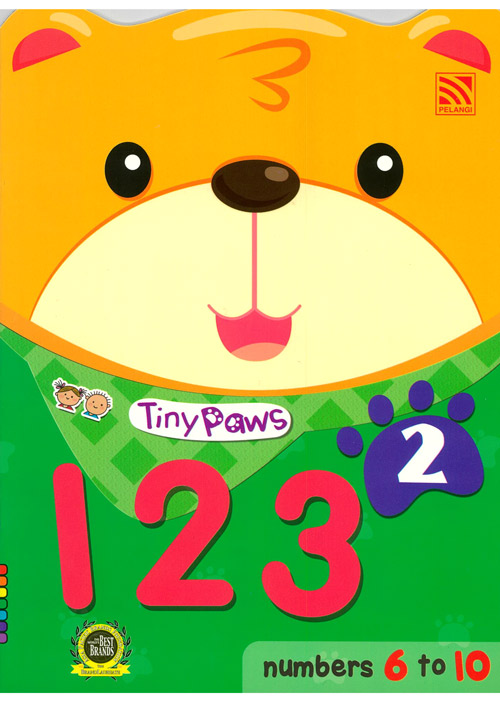 Tiny Paws 123 Book 2 Number 6-10