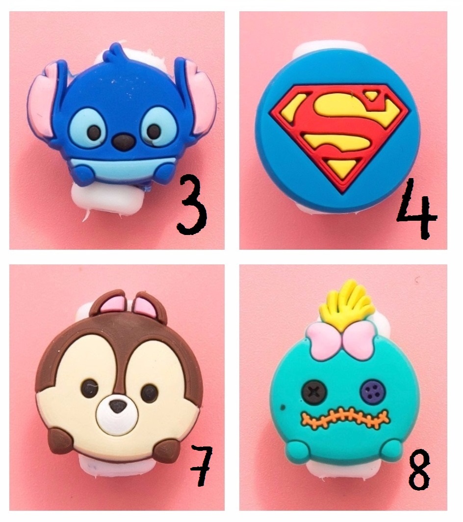 ตัวล็อคถนอมสายชาร์จลายการ์ตูน