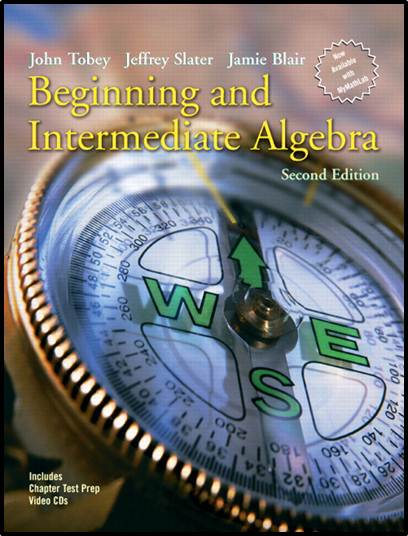 Beginning and Intermediate Algebra ISBN 9780131492035