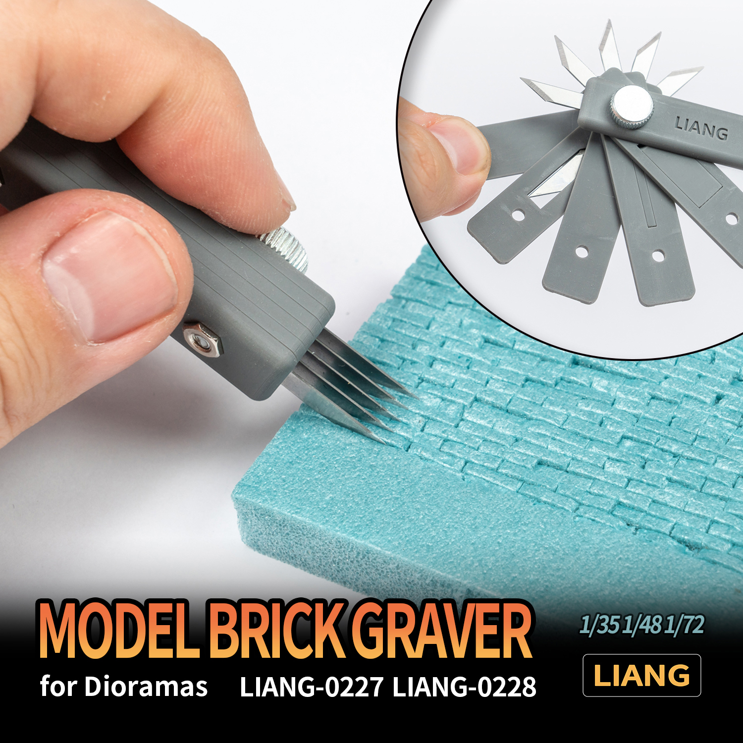 Model Brick Graver for Dioramas 1/35 (LIANG-0227)