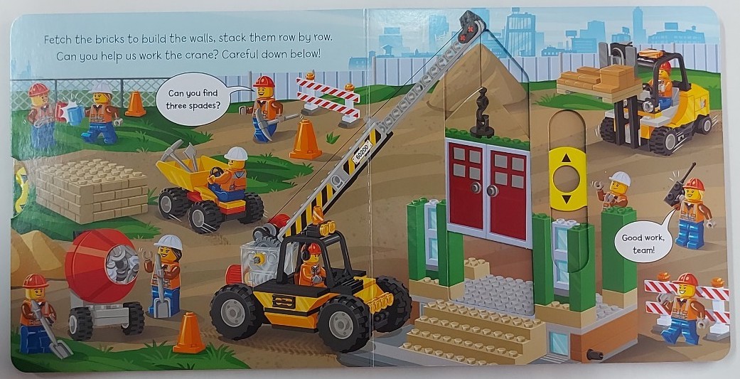 หนังสือภาษาอังกฤษสำหรับเด็ก Push Pull Slide Board Book ของสำนักพิมพ์ Macmillan ชุด LEGO