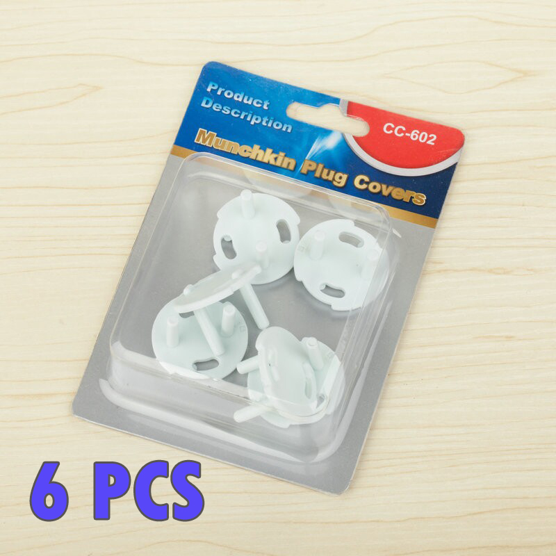 MUISUNGSHOP (6 PCS) ที่เสียบปลั๊กไฟ กันเด็ก 2 ขา ที่อุดรูปลั๊ก