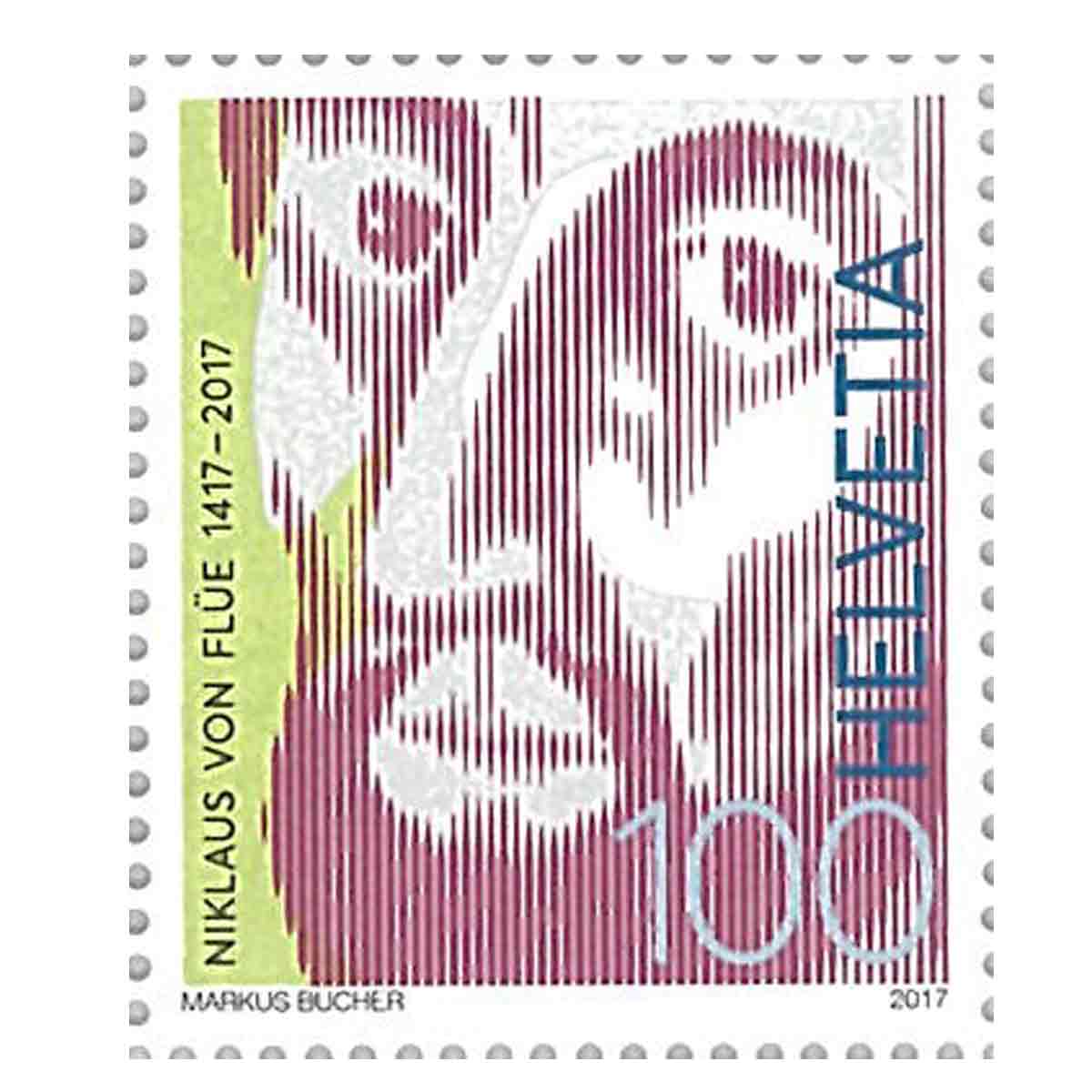 Switzerland Stamp, 2017 Niklaus Von Flue