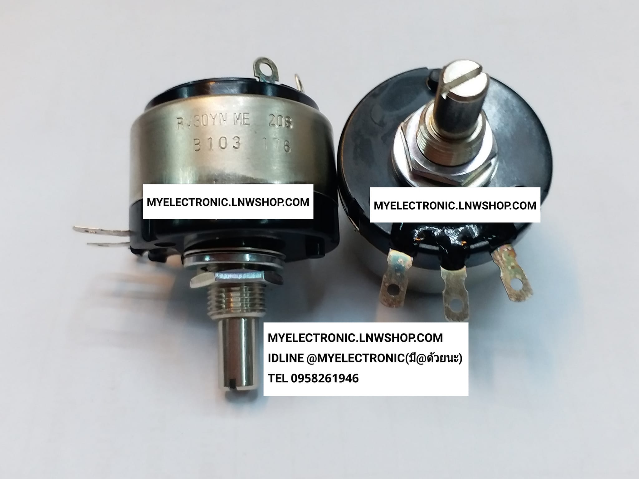 ขาย RV30YNME20S โวลุ่ม10Kมีสวิทช์ 1W โวลุ่มมีสวิทช์10K 1W โวลุ่ม10Kมีสวิทช์1W 1WATT 1วัตต์ RV30YN ME 20S B103 VARIABLE VOLUME MADE IN JAPAN ของแท้ โวลุ่ม10K B103 โวลุ่มB103 RV30YNME B103 โวลุ่มRV30YNมีสวิทช์ ของญี่ปุ่นแท้ โวลุ่ม1วัตต์ โวลุ่ม1W ยี่ห้อ COSM