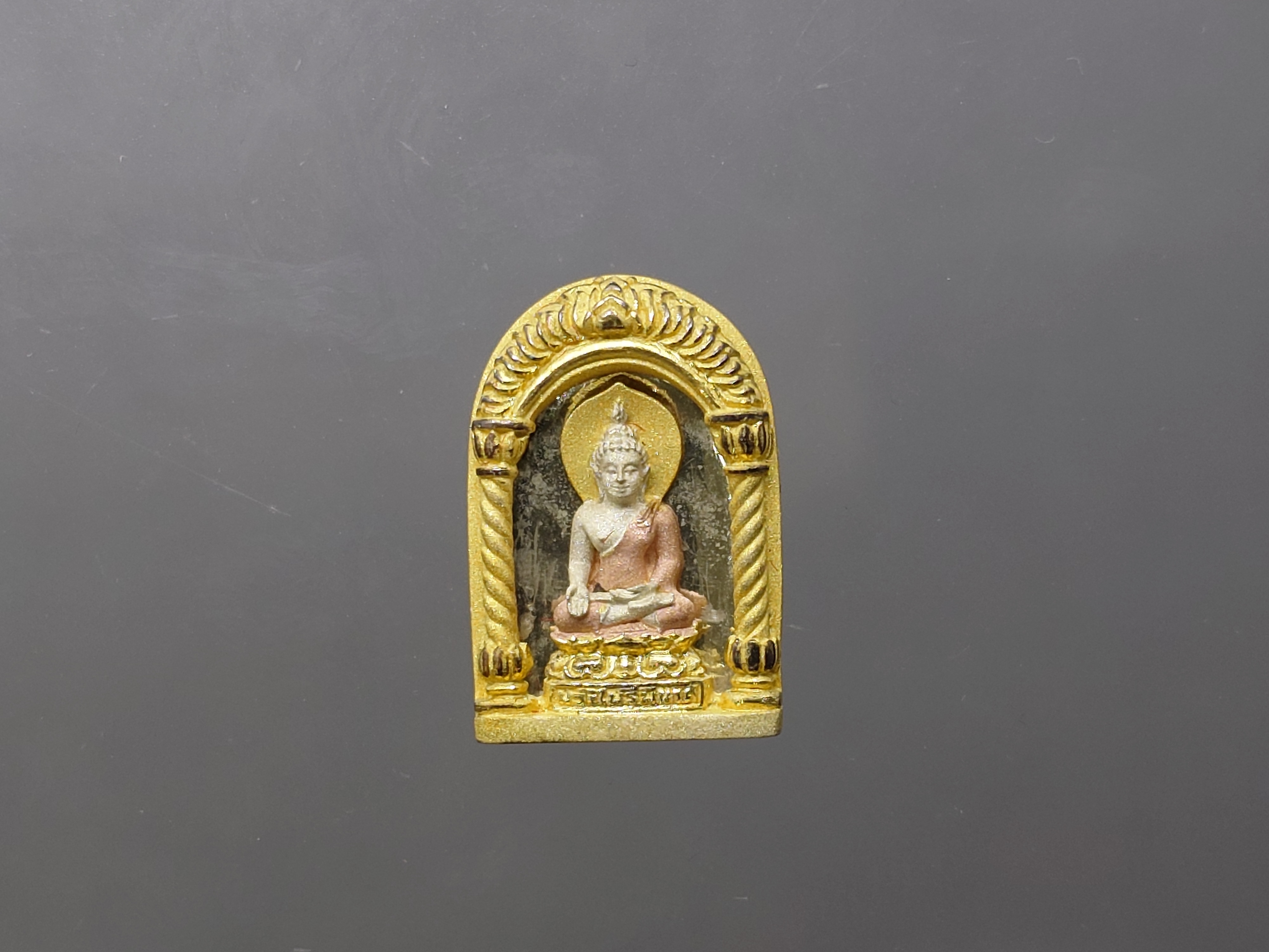 พระไพรีพินาศ เนื้อเงิน พ่นทราย สามกษัตริย์ 200 ปี พระจอมเกล้าฯ โครงการบูรณะฯ โบราณสถาน วัดมกุฏกษัตริยาราม ปี2547 พร้อมกล่องเดิม