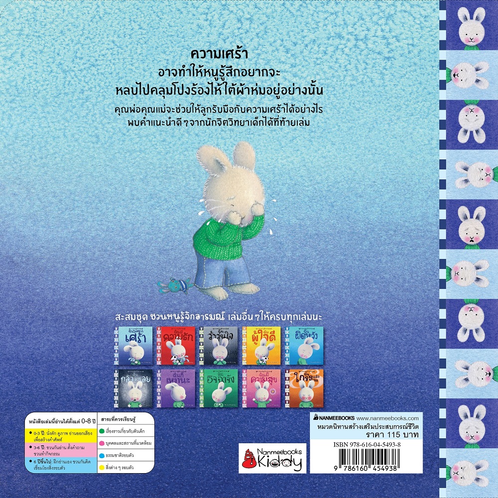 NANMEEBOOKS หนังสือ ฉันไม่อยากเศร้า : ชุด ชวนหนูรู้จักอารมณ์ (ชุดนี้มีทั้งหมด 10 เล่ม และชวนหนูจัดการอารมณ์ 1 เล่ม)
