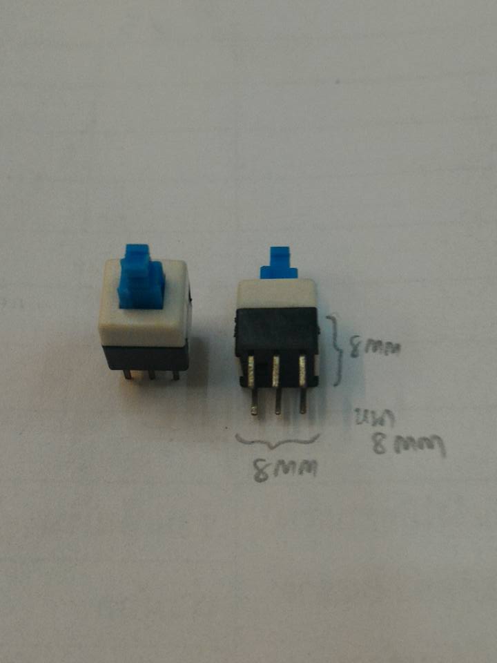 สวิทช์ขนาด8x8mmกด6ขากดติดกดดับlock