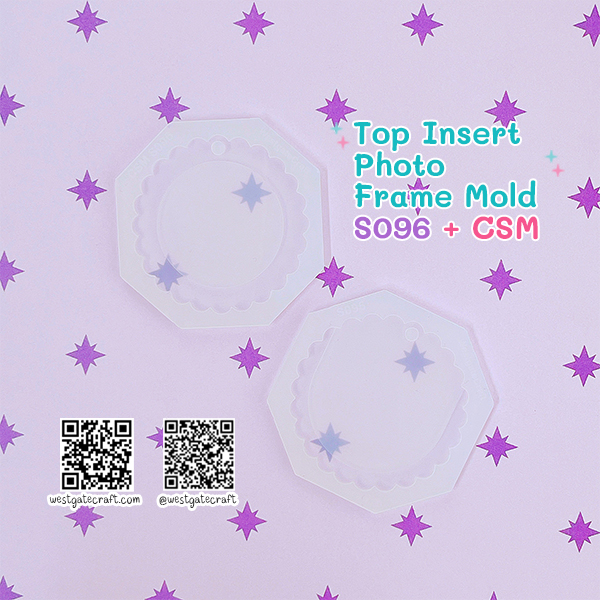 แม่พิมพ์เรซิ่น S096 Top Insert Photo Frame Mold + CSM