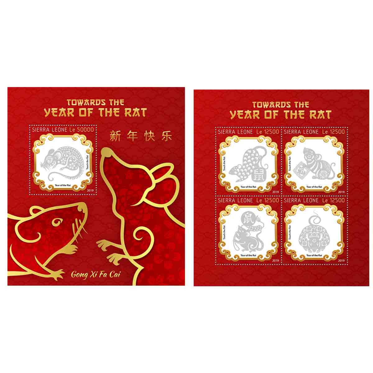 Sierra Leone Stamp, 2020 Year of the Rat S/S