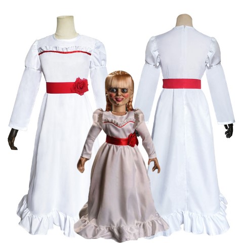 7C116 ชุดเด็ก แอนนาเบลล์ ตุ๊กตาผี Children Annabelle Costumes