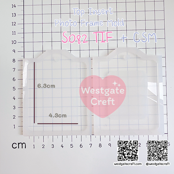 แม่พิมพ์ซิลิโคน S082 TIF Top Insert Photo Frame Mold + CSM