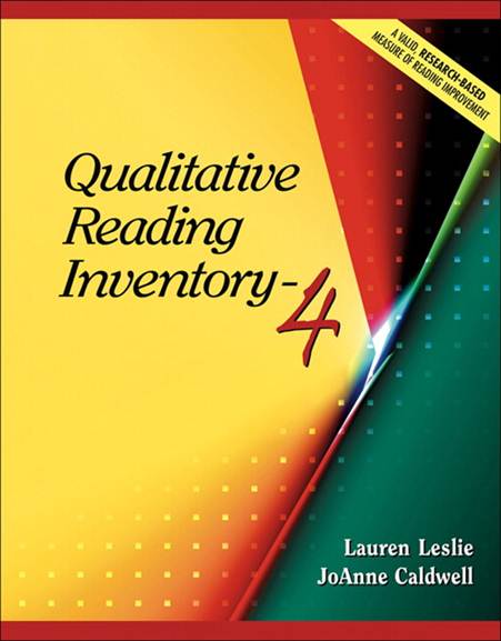Qualitative Reading Inventory-4, 4th Edition ISBN 9780205443277