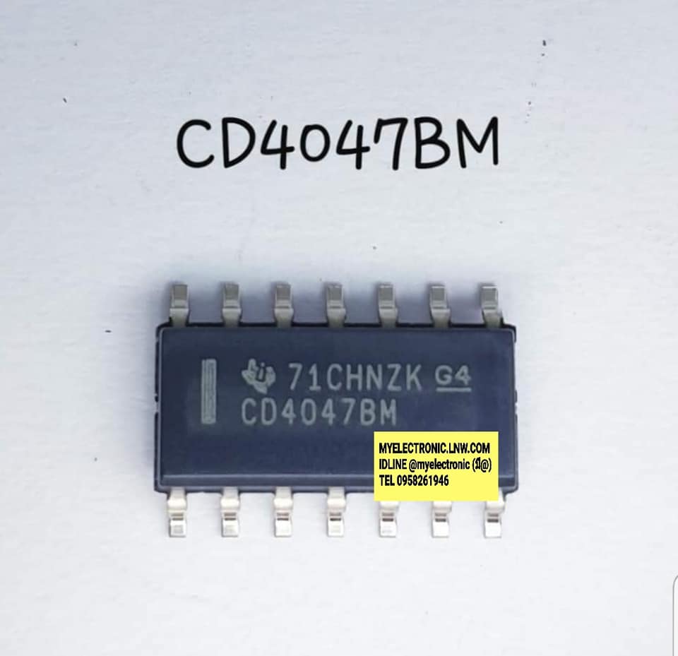 ICCD4047BMยี่ห้อTEXASตัวถังSMD14ขาราคาตัวละ