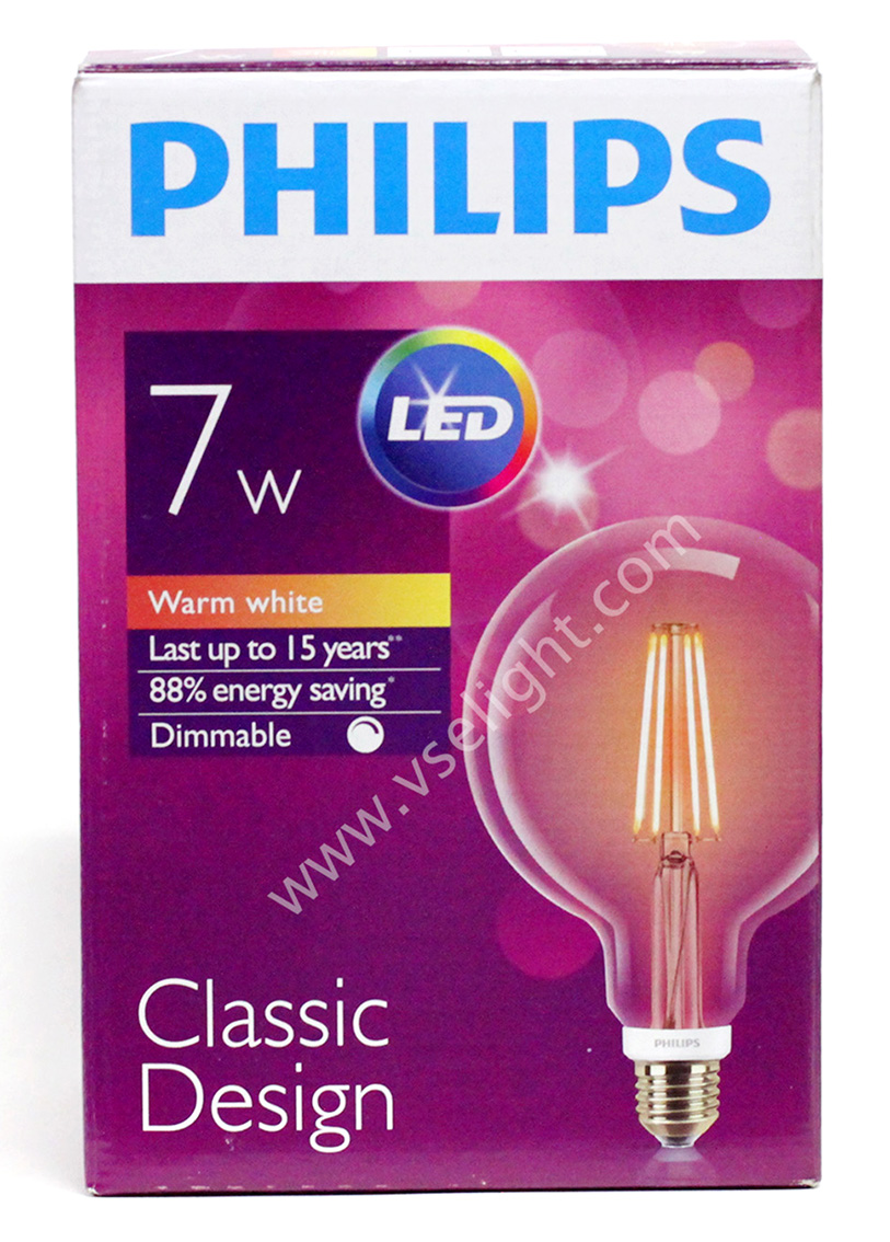 หลอด LED Philips Filament 7W Dimmable