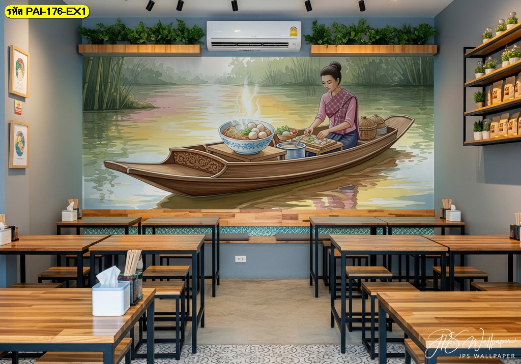 วอลเปเปอร์ติดผนัง สร้าง Story ให้ร้านของคุณ