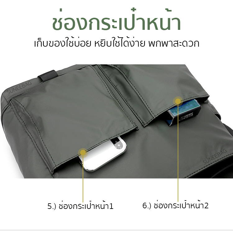 กระเป๋าสะพายข้างผู้ชาย กระเป๋าหนังผู้ชาย รหัส A044