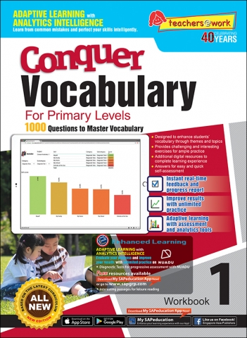 แบบฝึกหัดคำศัพท์ภาษาอังกฤษ ป. 1 Conquer Vocabulary For Primary Levels Workbook 1