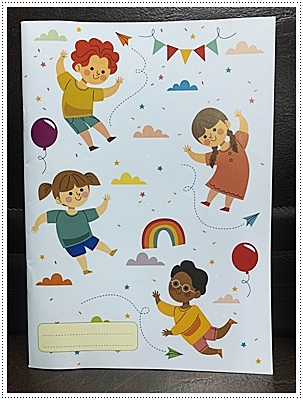 สมุดจดบันทึก ขนาด B5 (มีเส้นบรรทัด) ลาย Kids Party