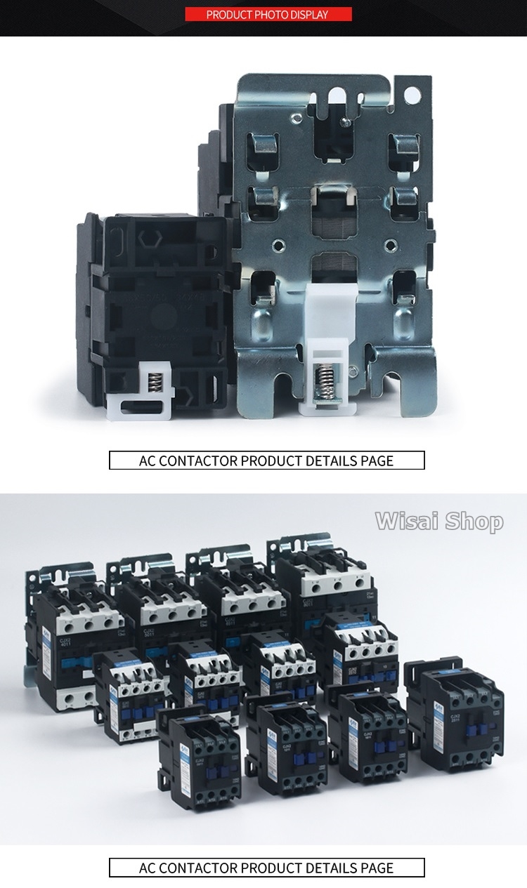 AC220V/380V แมกเนติก Magnetic Contactor 9A / 12A / 18A / 25A / 32A / 50A / 65A / 95A รุ่น CJX2-0910 / CJX2-1210 / CJX2-1810 / CJX2-2510 / CJX2-3210 / CJX2-5011 / CJX2-6511 / CJX2-9511