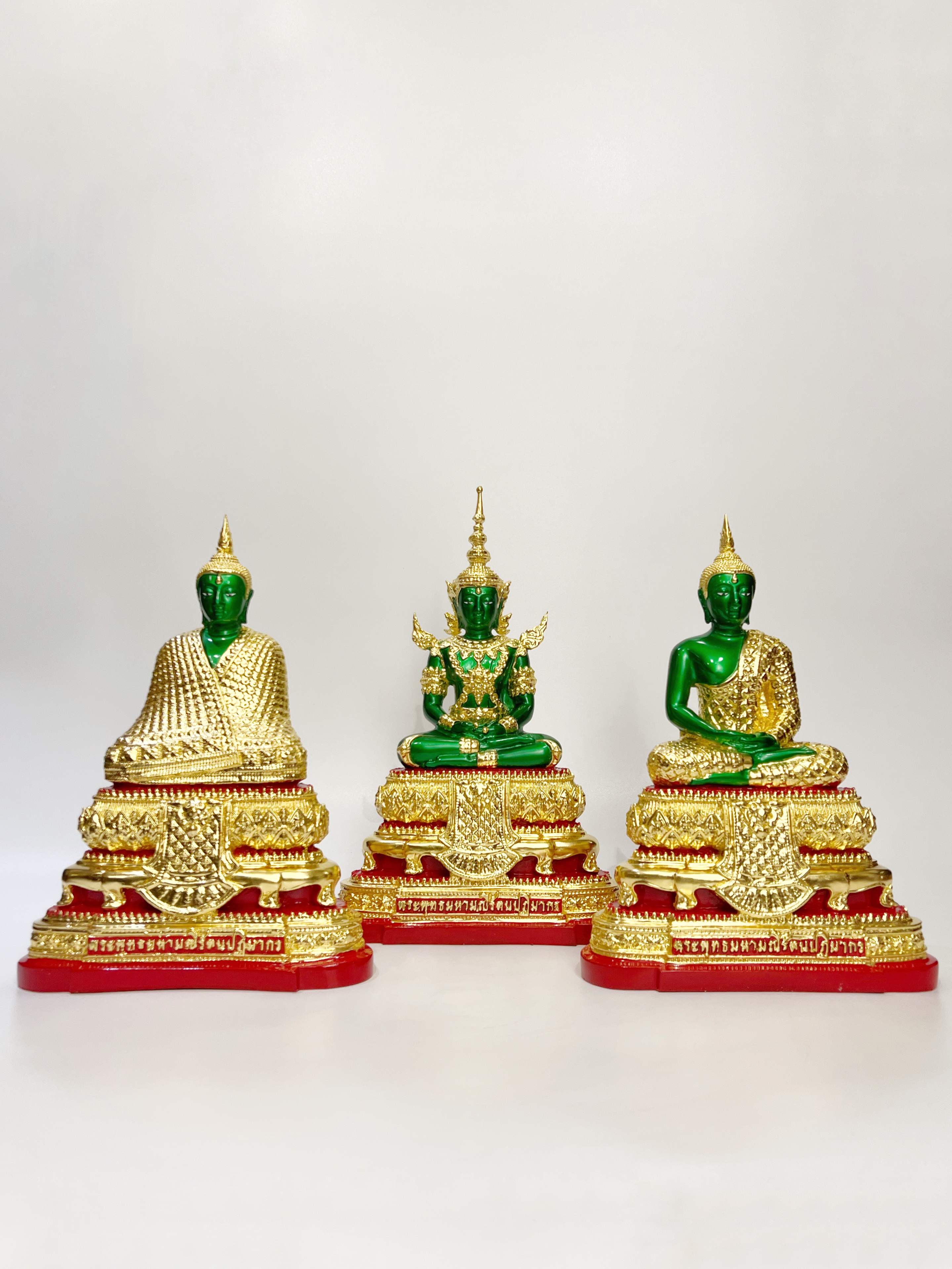 รูปหล่อ พระแก้วมรกต สามฤดู หน้าตัก 5 นิ้ว พิธี วัดพระแก้ว จ.เชียงราย พ.ศ.2563