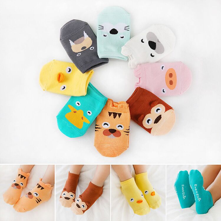 MUISUNGSHOP ถุงเท้าเด็ก KID's SOCK ใส่ได้ตั้งแต่ แรกเกิด ถึง 2 ขวบมีกันลื่น ลายน่ารัก
