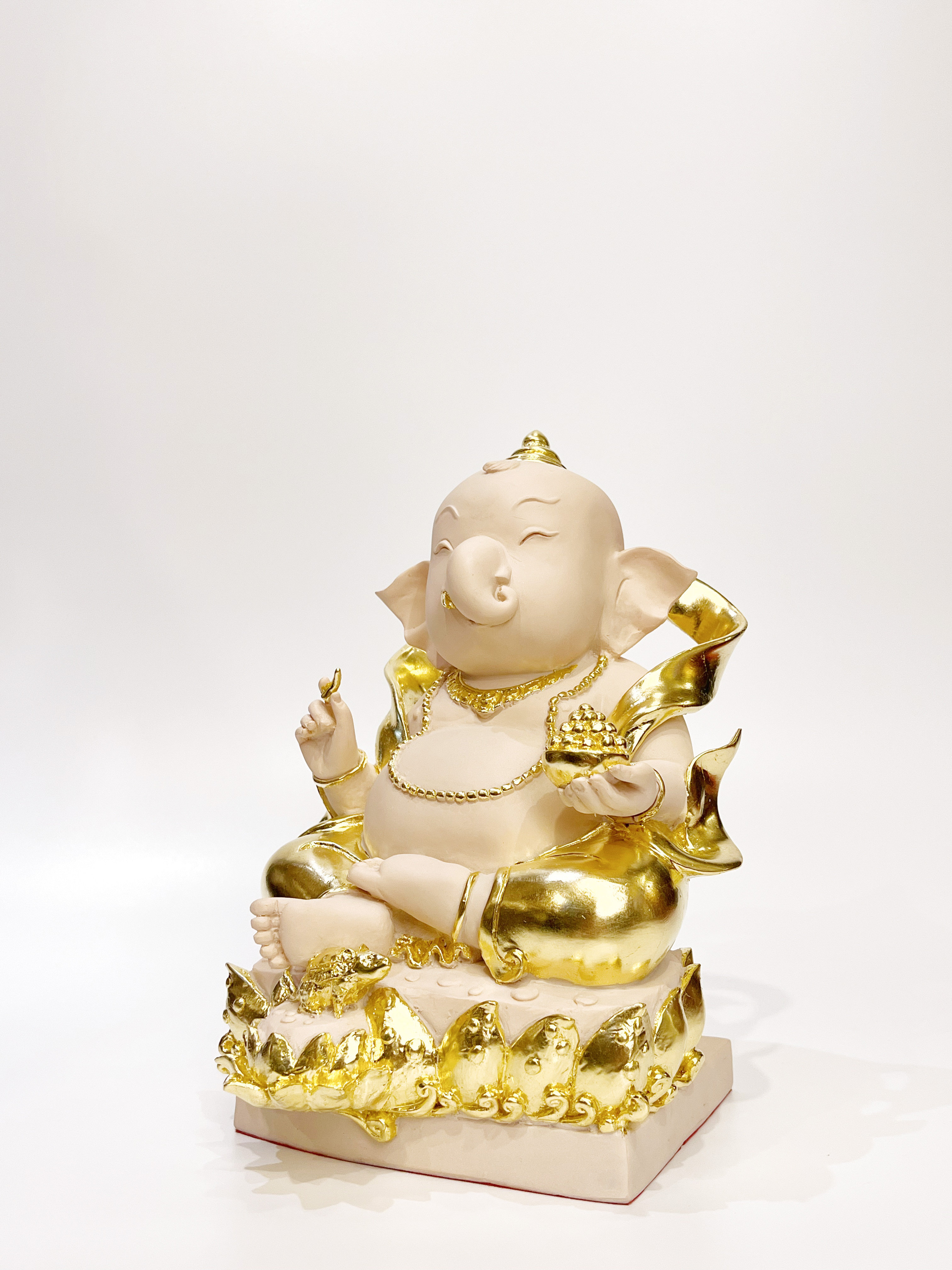 รูปหล่อ พระพิฆเนศ หน้าตัก 7 นิ้ว (ประยุกต์ศิลปะจีน)