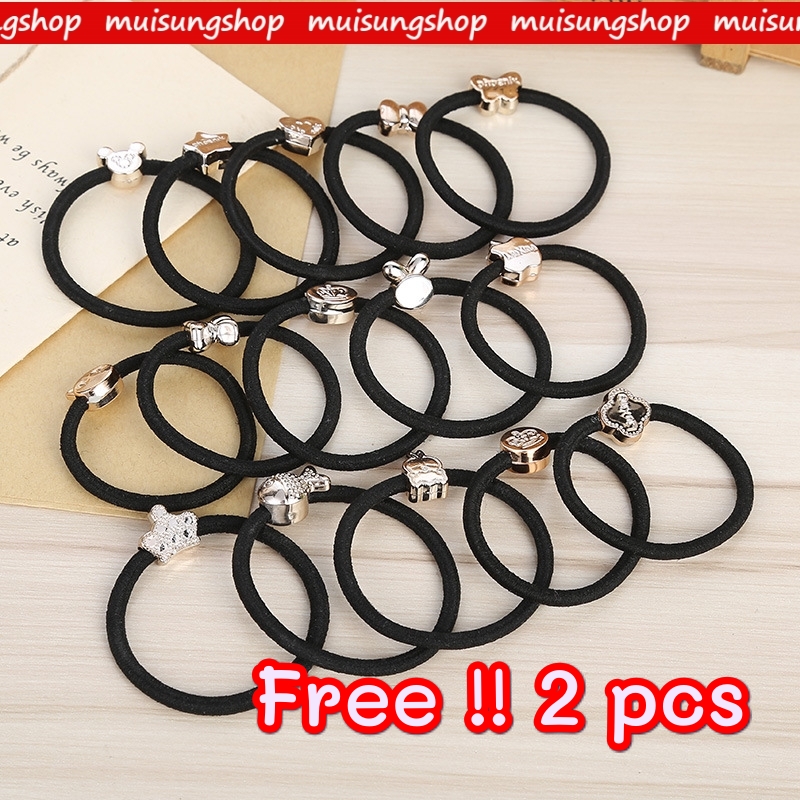 MUISUNGSHOP (20 ชิ้น) แถม 2 ชิ้น หนังยางเด็ก สำหรับเด็ก ลายการ์ตูน ยางมัดผม ยางรัดผม หนังยางเส้นเล็ก