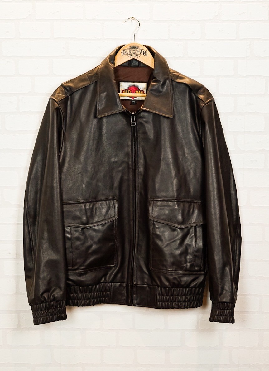 เสื้อหนังแท้ Karpenter Jacket น้ำตาล (กรุณาสอบถามไซส์ก่อนสั่งซื้อ)