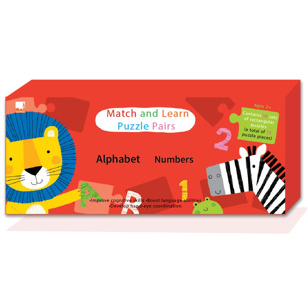 Match & Learn Puzzle Pairs - Alphabet Numbers
