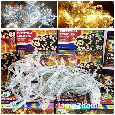 ไฟคริสต์มาส LED 100 หัว (แบบนิ่ง-แบบกระพริบได้)