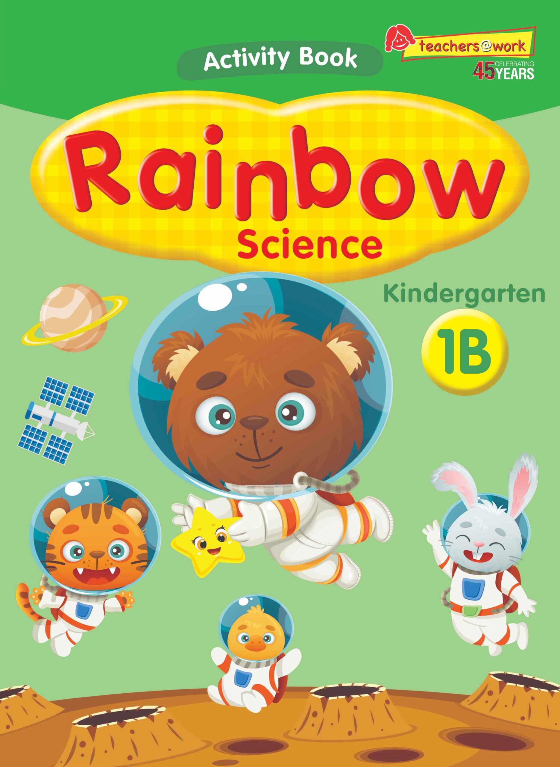แบบฝึกหัดวิทยาศาสตร์ภาษาอังกฤษระดับอนุบาล Rainbow Science Activity Book K1B NEW