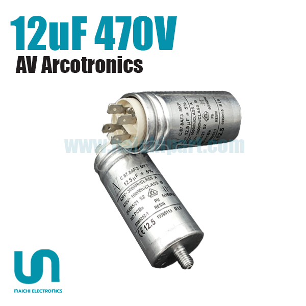 AV ARCOTRONICS C.87.8AF3 MKP 12uF 400-470V