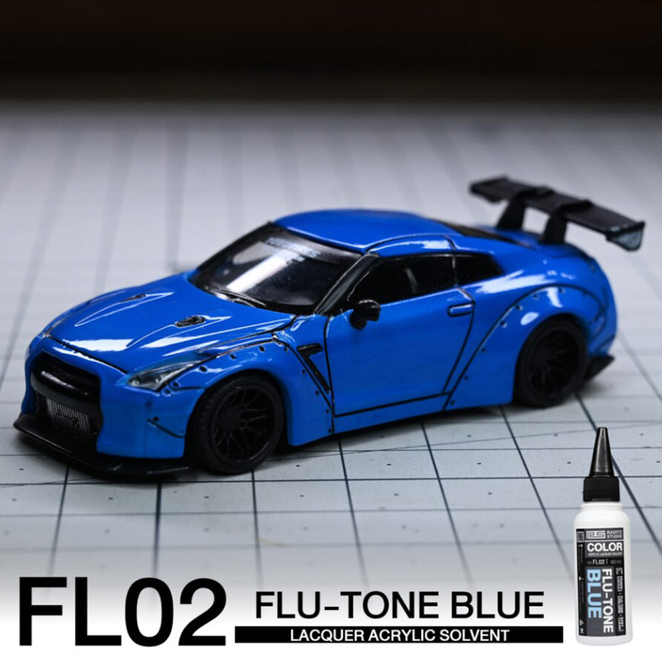 No. FL02 Fluorescent Blue 60 มล.