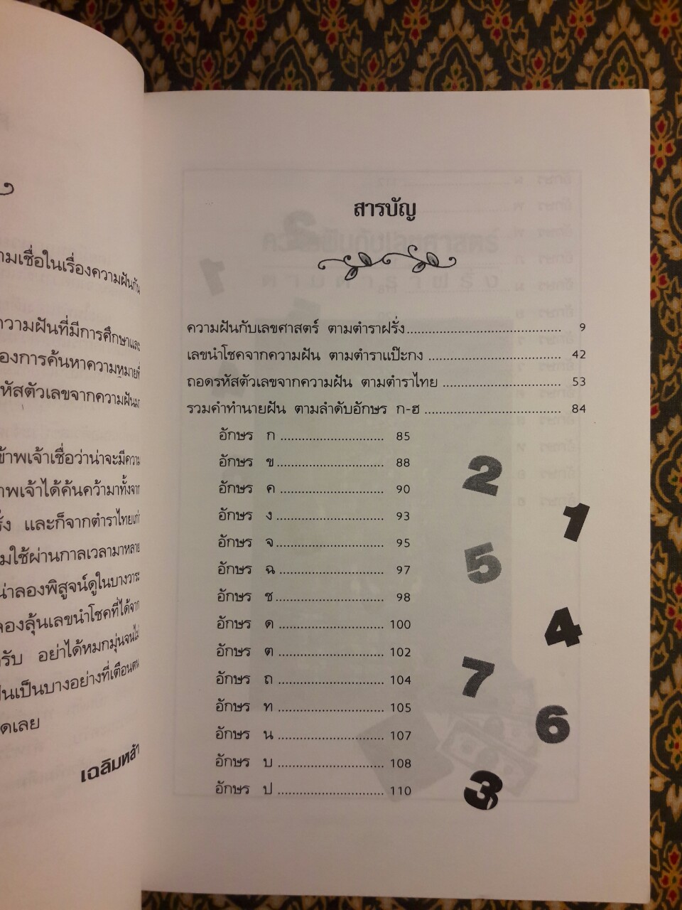 เลขนำโชคจากความฝัน