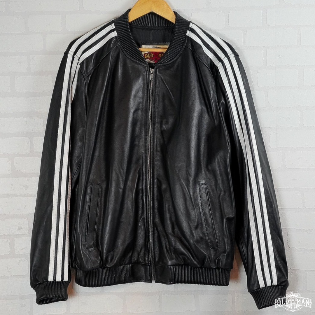 เสื้อหนังแท้ Street boy (สีดำ) (กรุณาสอบถามไซส์ก่อนสั่งซื้อ)
