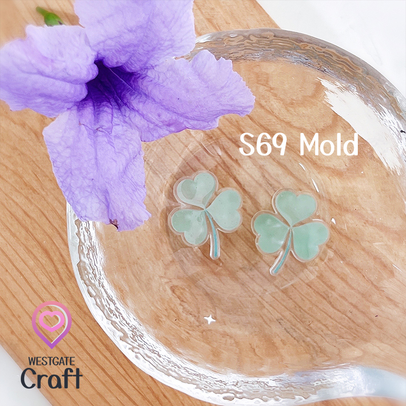แม่พิมพ์เรซิ่น Three & Four Leaf Clover Mold S69