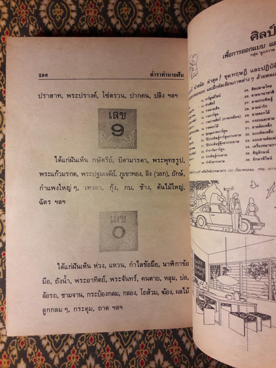 ตำราทำนายฝันและตัวเลขเสี่ยงโชค