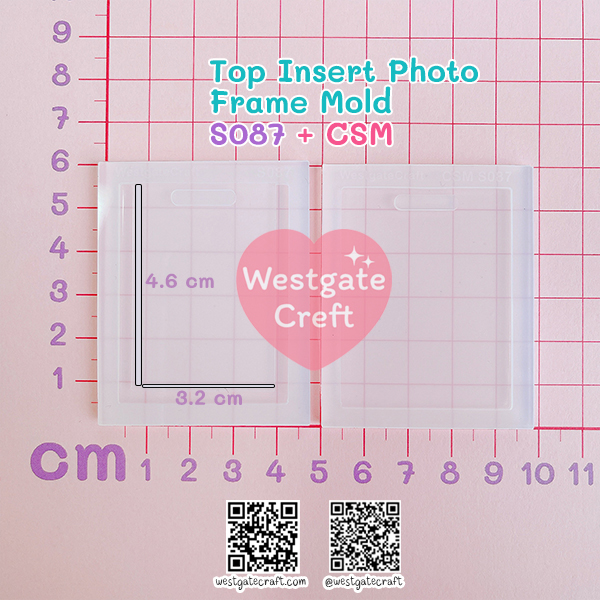 แม่พิมพ์ซิลิโคน SHAKE S087 Top Insert Photo Frame Mold + CSM