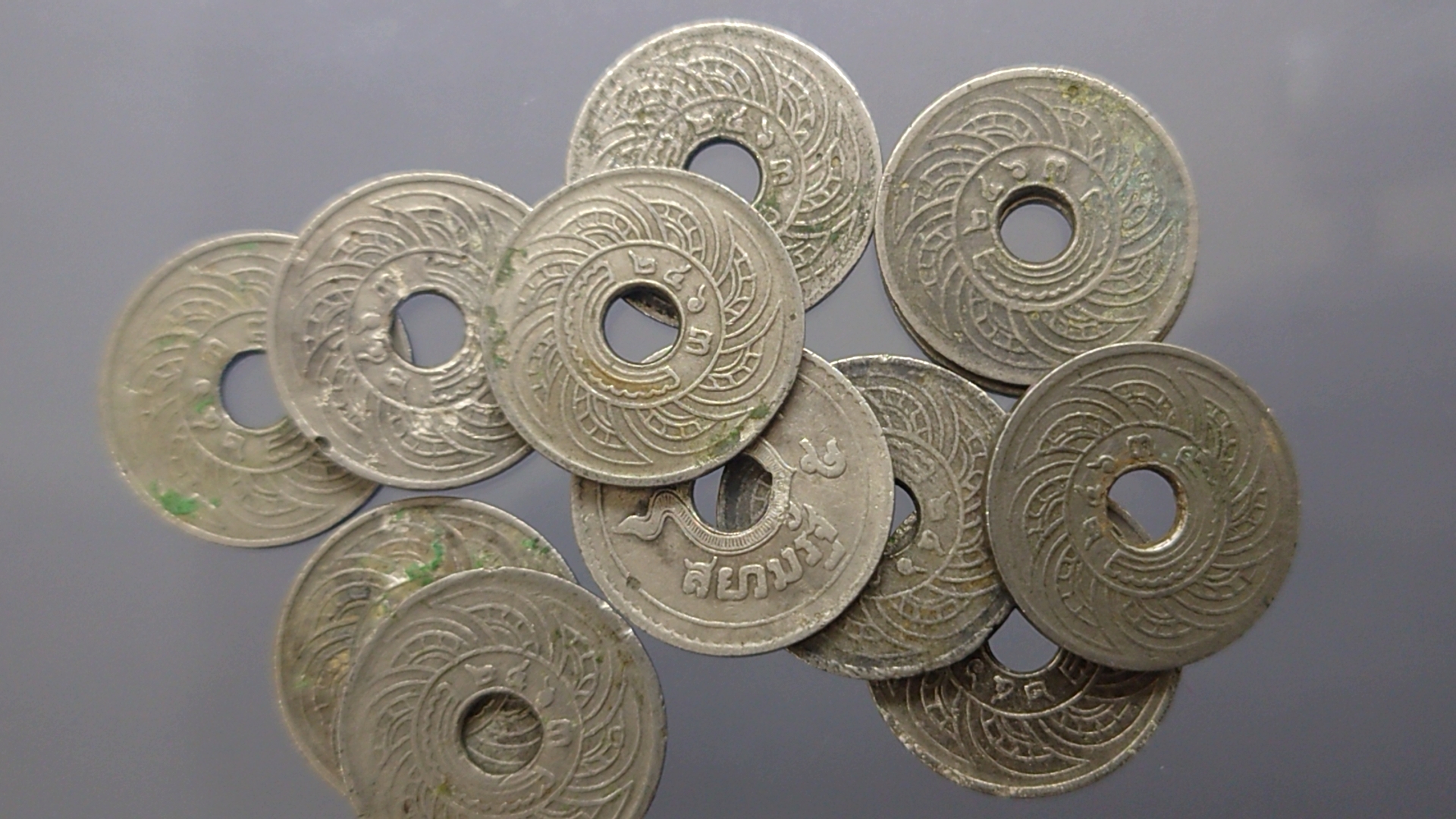 สตางค์รู 5 สตางค์เนื้อนิเกิล พ.ศ.2463