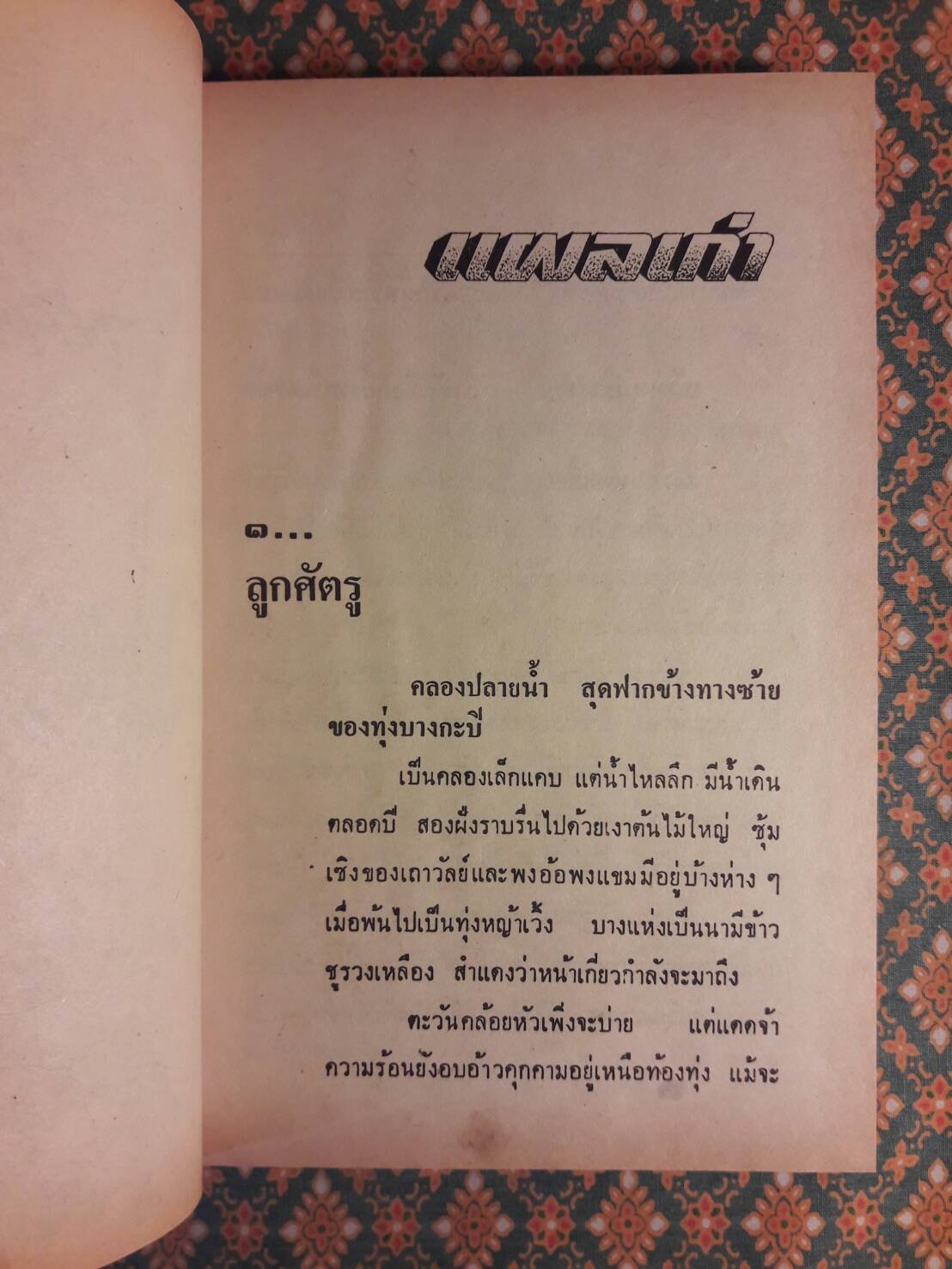 แผลเก่า แสนแสบ