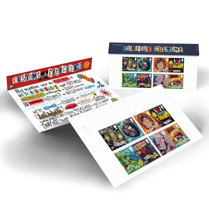 UK Stamp, 2019 Curious Customs Presentation Pack