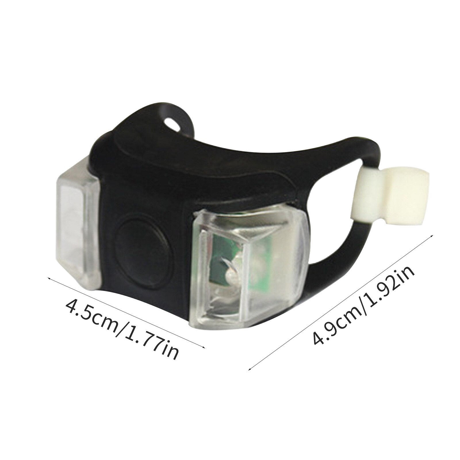 MUISUNGSHOP ไฟติดจักรยาน LED แบบซิลิโคน ไฟกลางคืน